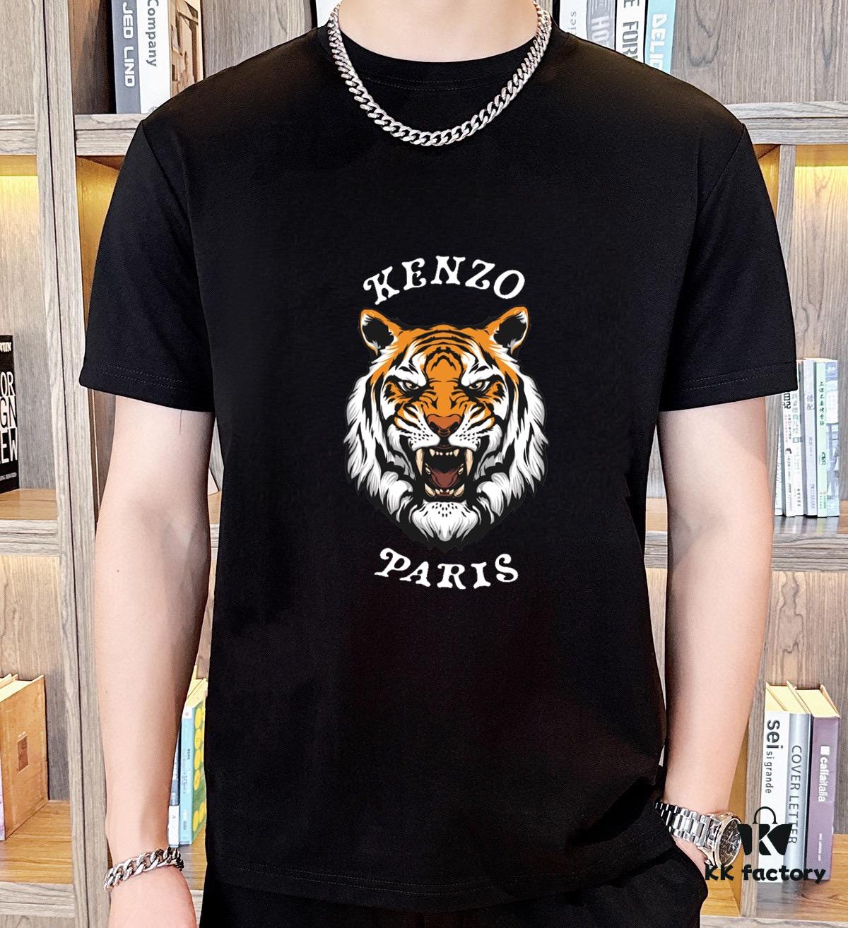 KENZO 2025 New Men's Short Sleeve T-Shirt and Shorts Set! Official Website Synchronized Sales! High-End Version Available on Market! Exquisitely Soft and Comfortable Fabric! Enhanced Three-Dimensional Tailoring with Excellent Silhouette for Ultimate Wearing Comfort!