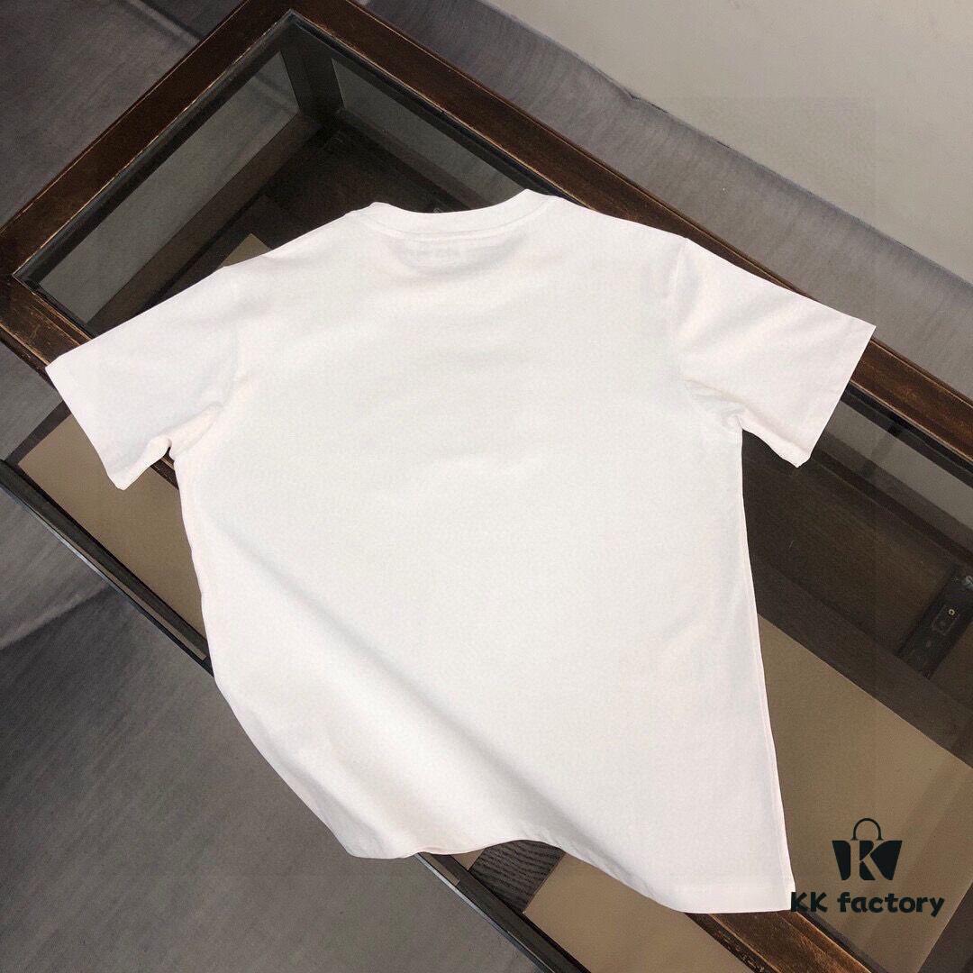 KENZO Men's Casual Short-Sleeve T-Shirt, Spring/Summer 2025 New Arrival, Premium Logo Embroidery, High-End Fabric and Tailoring