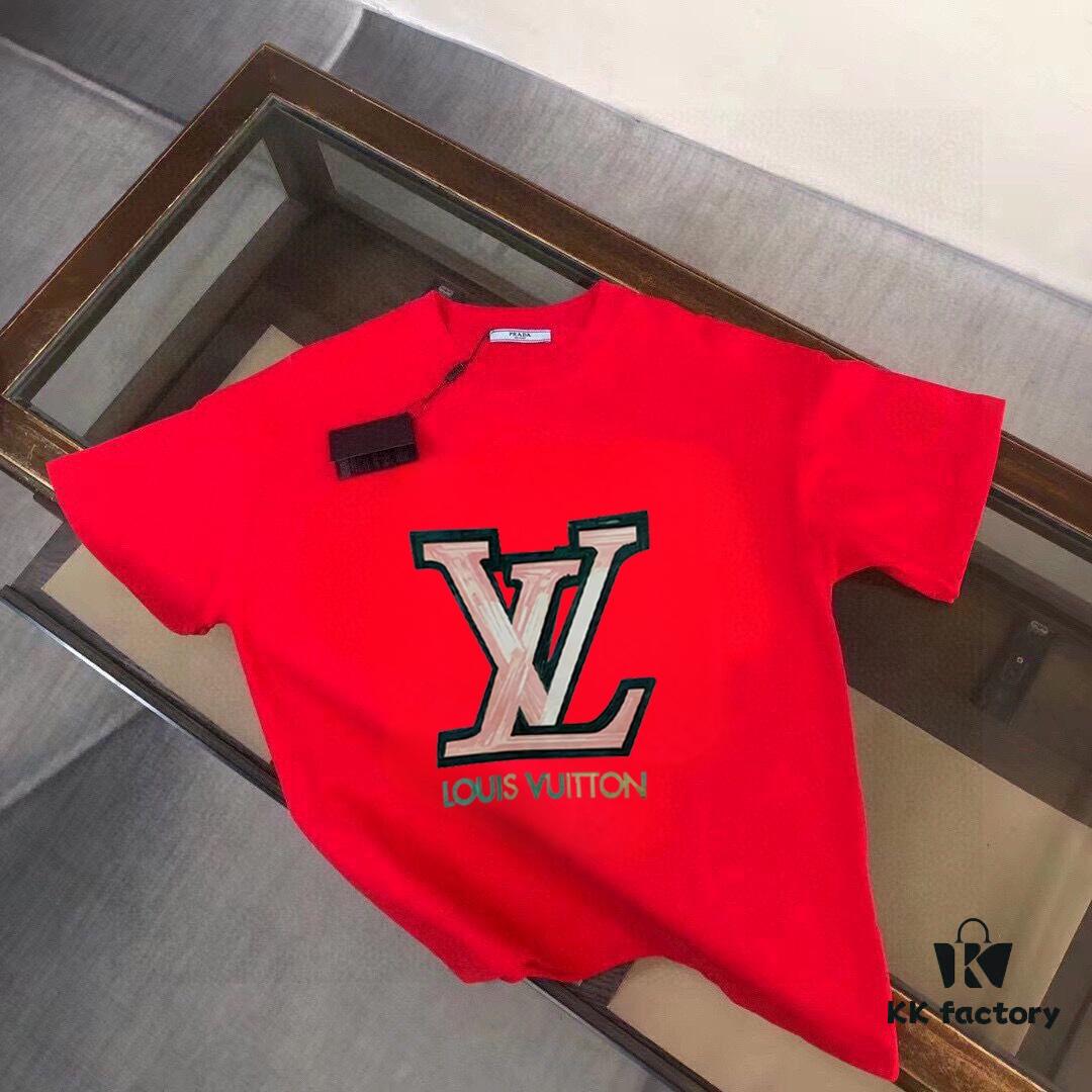 KENZO Men's Casual Short-Sleeve T-Shirt, Spring/Summer 2025 New Arrival, Premium Logo Embroidery, High-End Silky Cotton Fabric, Stylish and Versatile Design