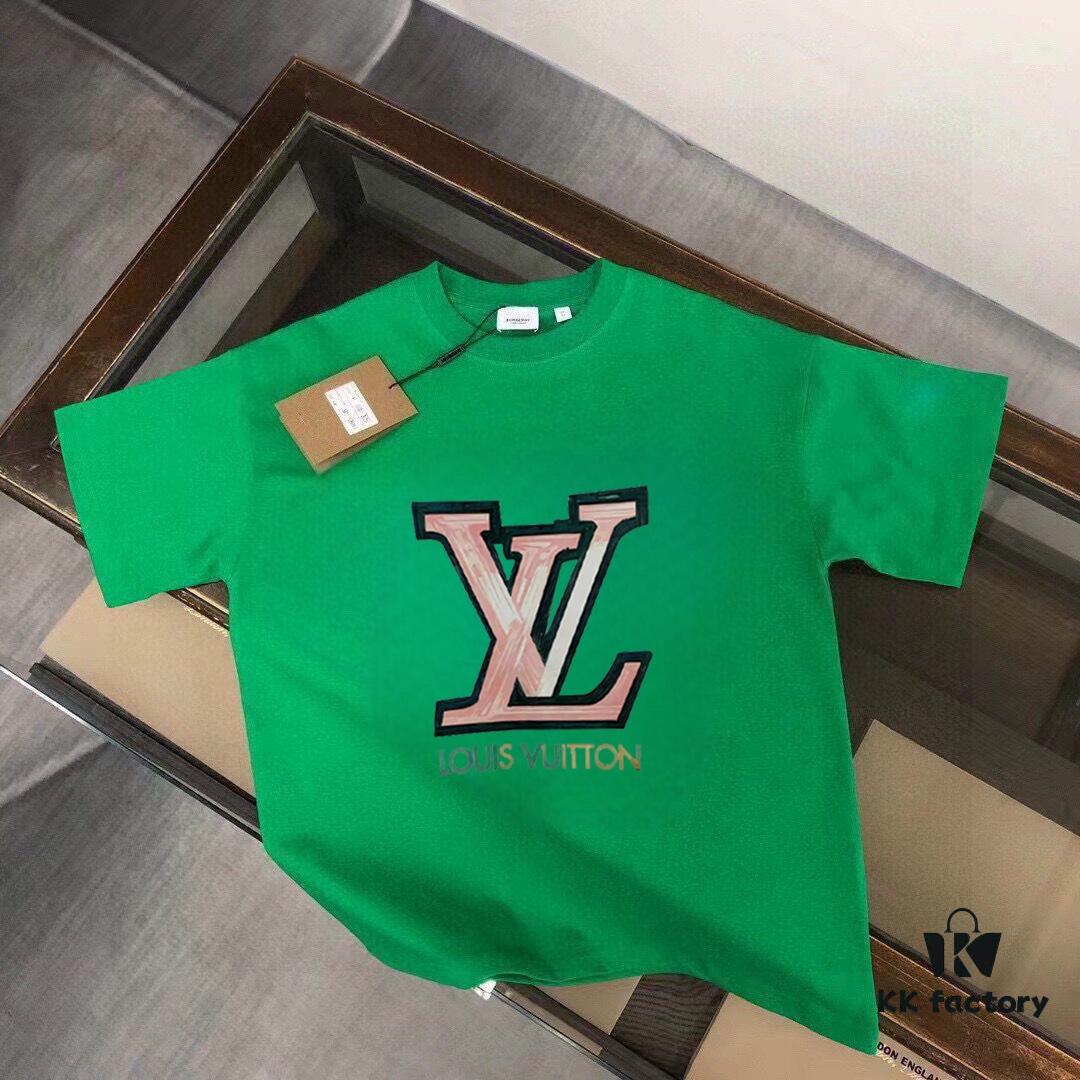 KENZO Men's Casual Short-Sleeve T-Shirt, Spring/Summer 2025 New Arrival, Premium Logo Embroidery, High-End Silky Cotton Fabric, Stylish and Versatile Design