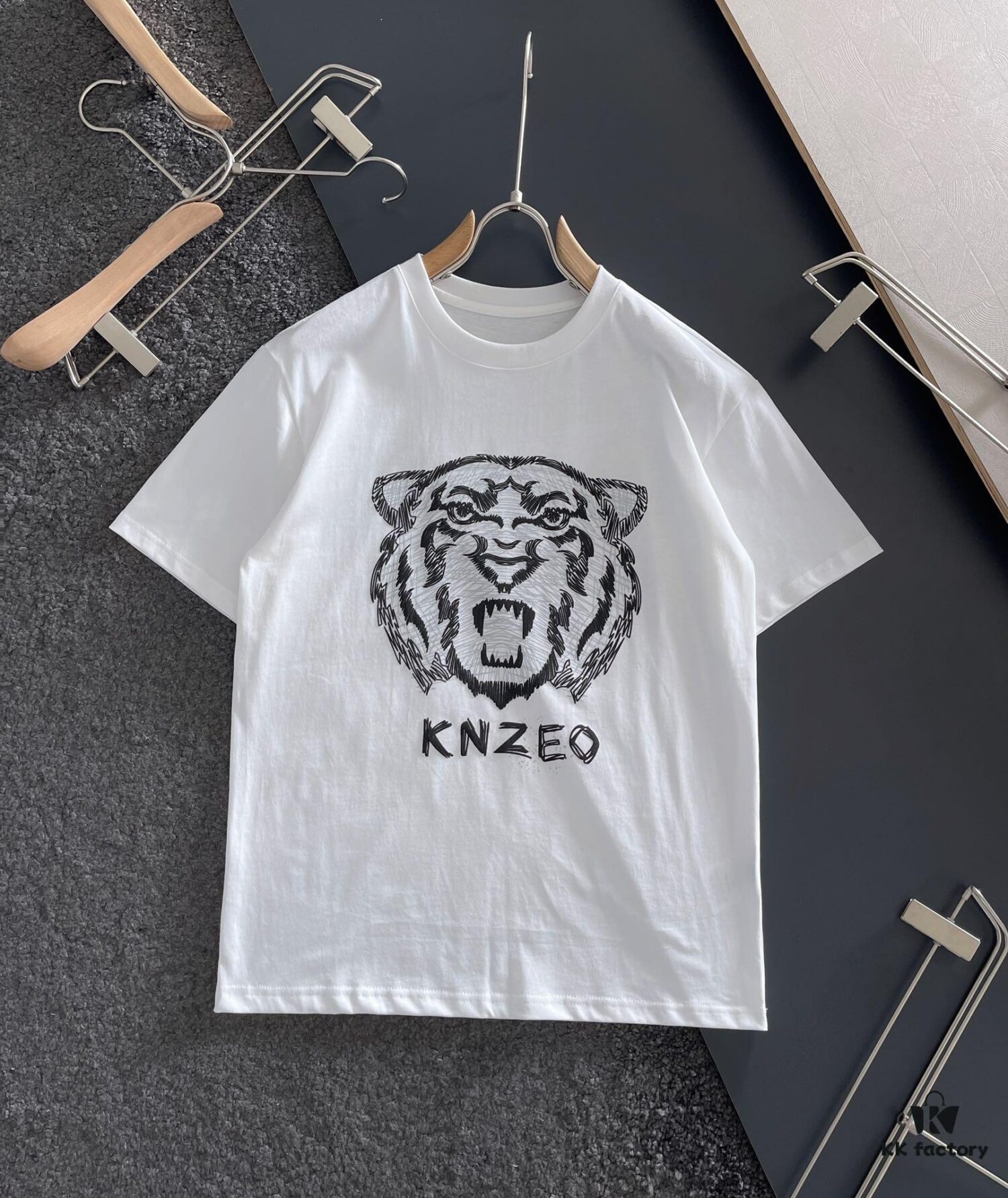 KENZO 2025 Latest Print Short Sleeve T-Shirt, High-Quality Cabinet Original Order, Top-Grade Craftsmanship with Imported Fabric