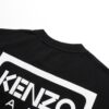 KENZO KZ 25 Early Spring New Arrival Black Label White Embroidered Letter Short Sleeve T-Shirt