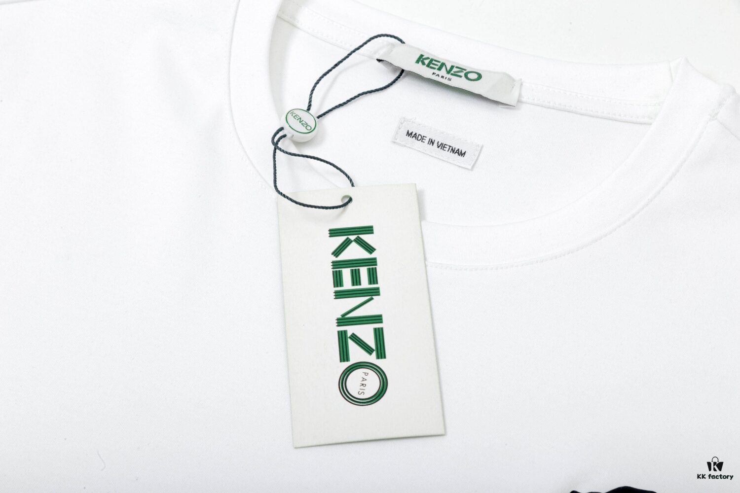 KEZNO – 2025 New Spring/Summer Premium 270g Silk-Cotton Short Sleeve T-Shirt with Embroidered Tiger Head Design, 3D Embossment Exuding Mature Elegance, Minimalist Classic Logo, Ideal Choice for Spring and Summer Wear