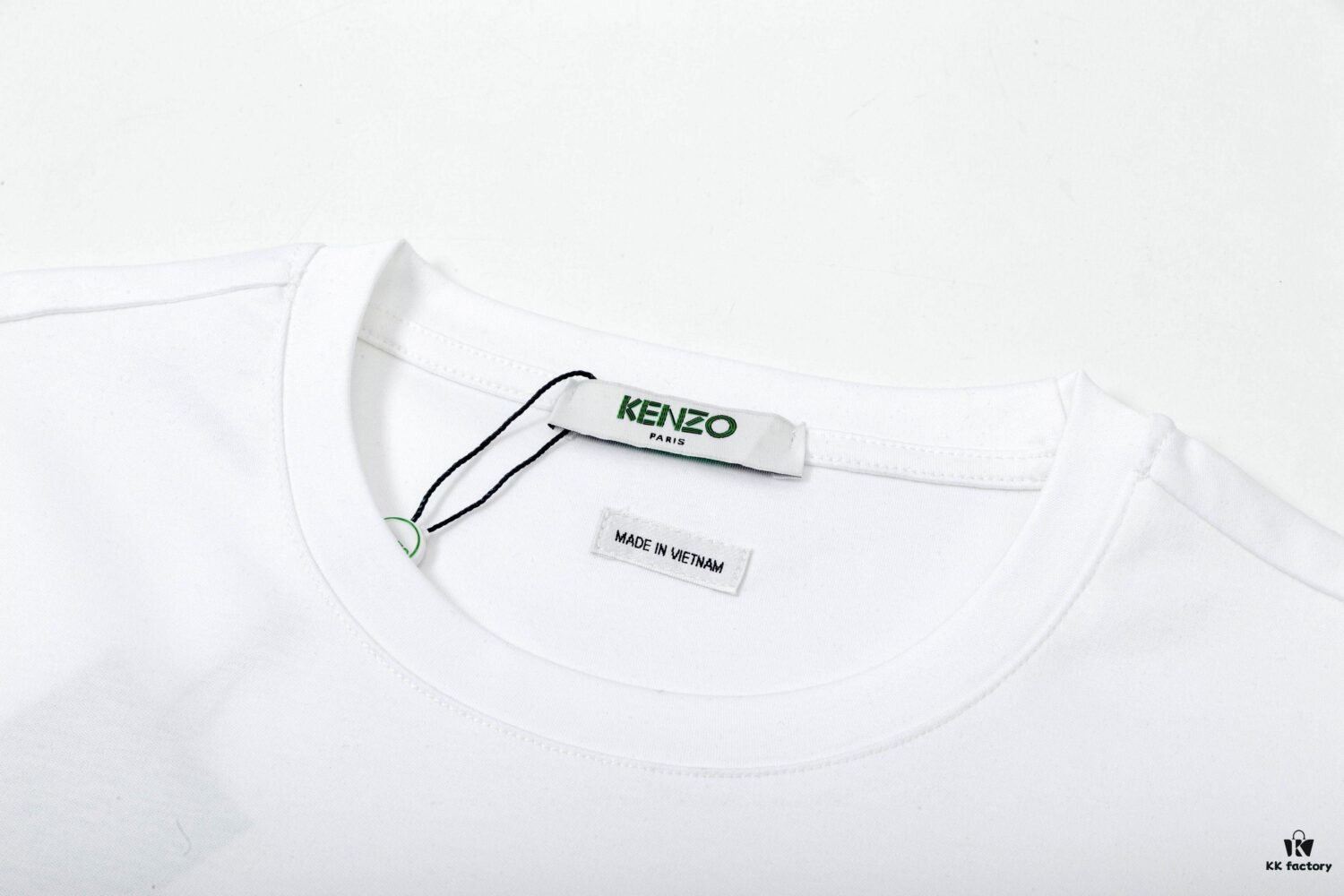 KEZNO – 2025 New Spring/Summer Premium 270g Silk-Cotton Short Sleeve T-Shirt with Embroidered Tiger Head Design, 3D Embossment Exuding Mature Elegance, Minimalist Classic Logo, Ideal Choice for Spring and Summer Wear