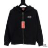 KENZO Koushun Takada KZ 24 Spring Collection Black and White Letter Zipper Hooded Jacket