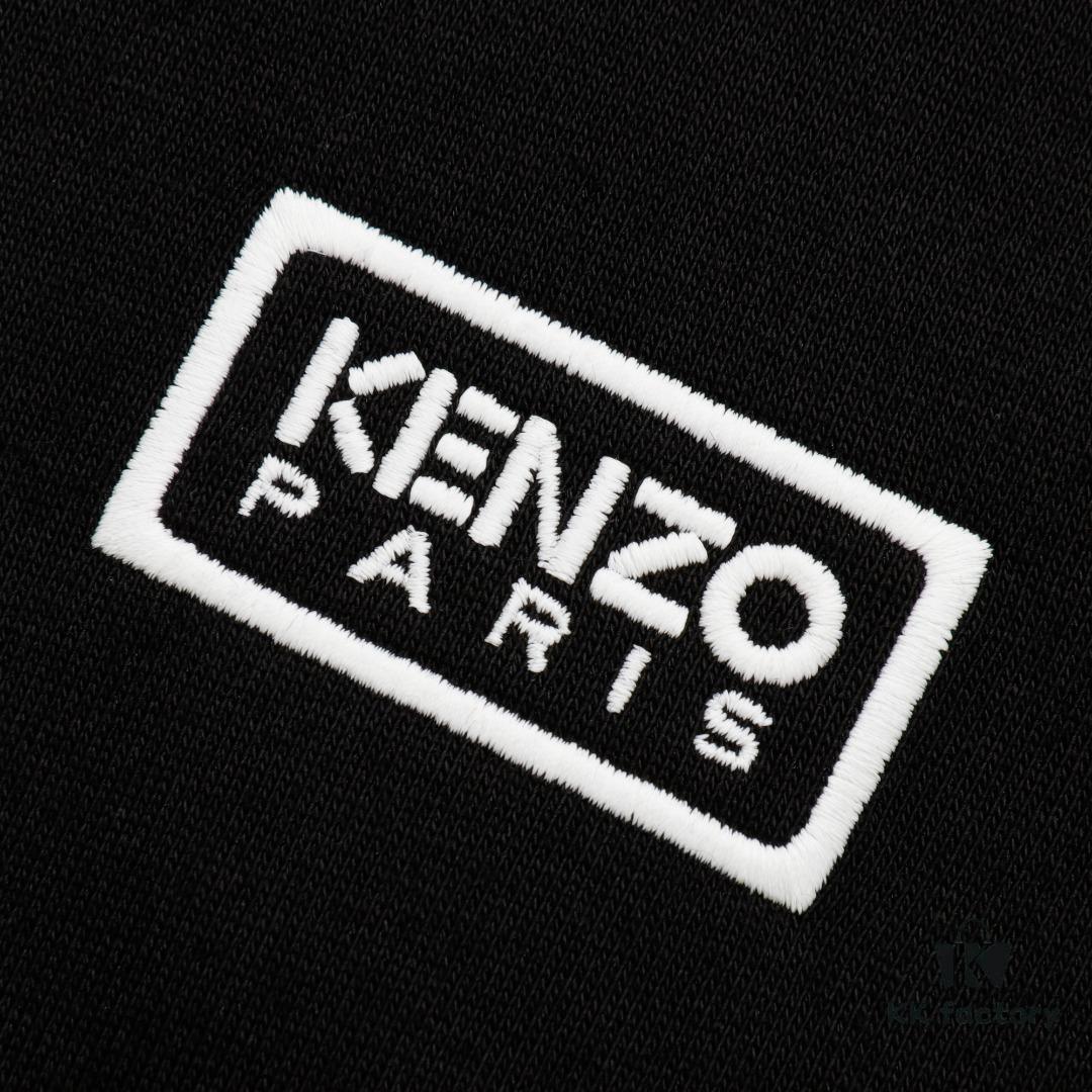 KENZO Koushun Takada KZ 24 Spring Collection Black and White Letter Zipper Hooded Jacket