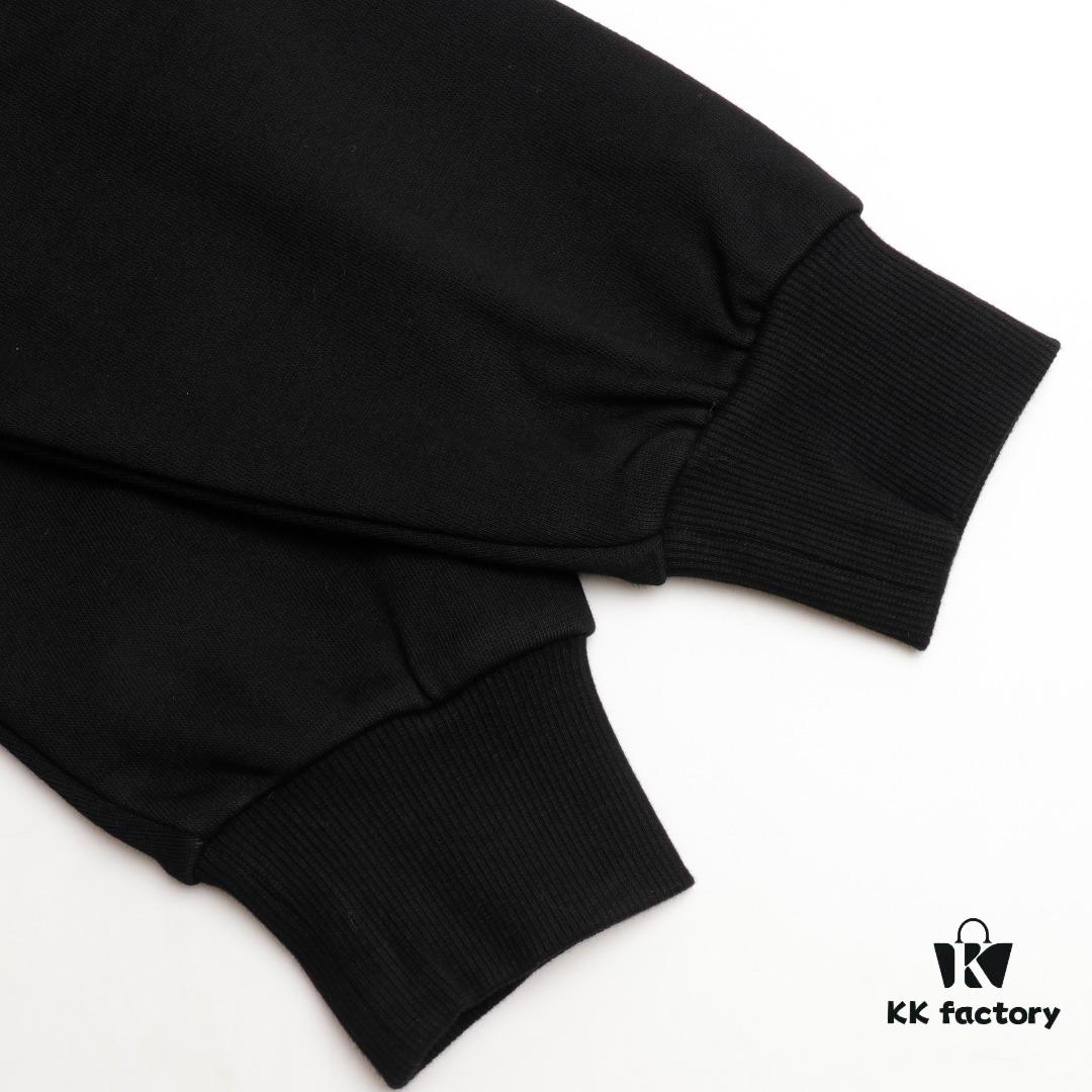 KENZO Koushun Takada KZ 24 Spring Collection Black and White Letter Zipper Hooded Jacket