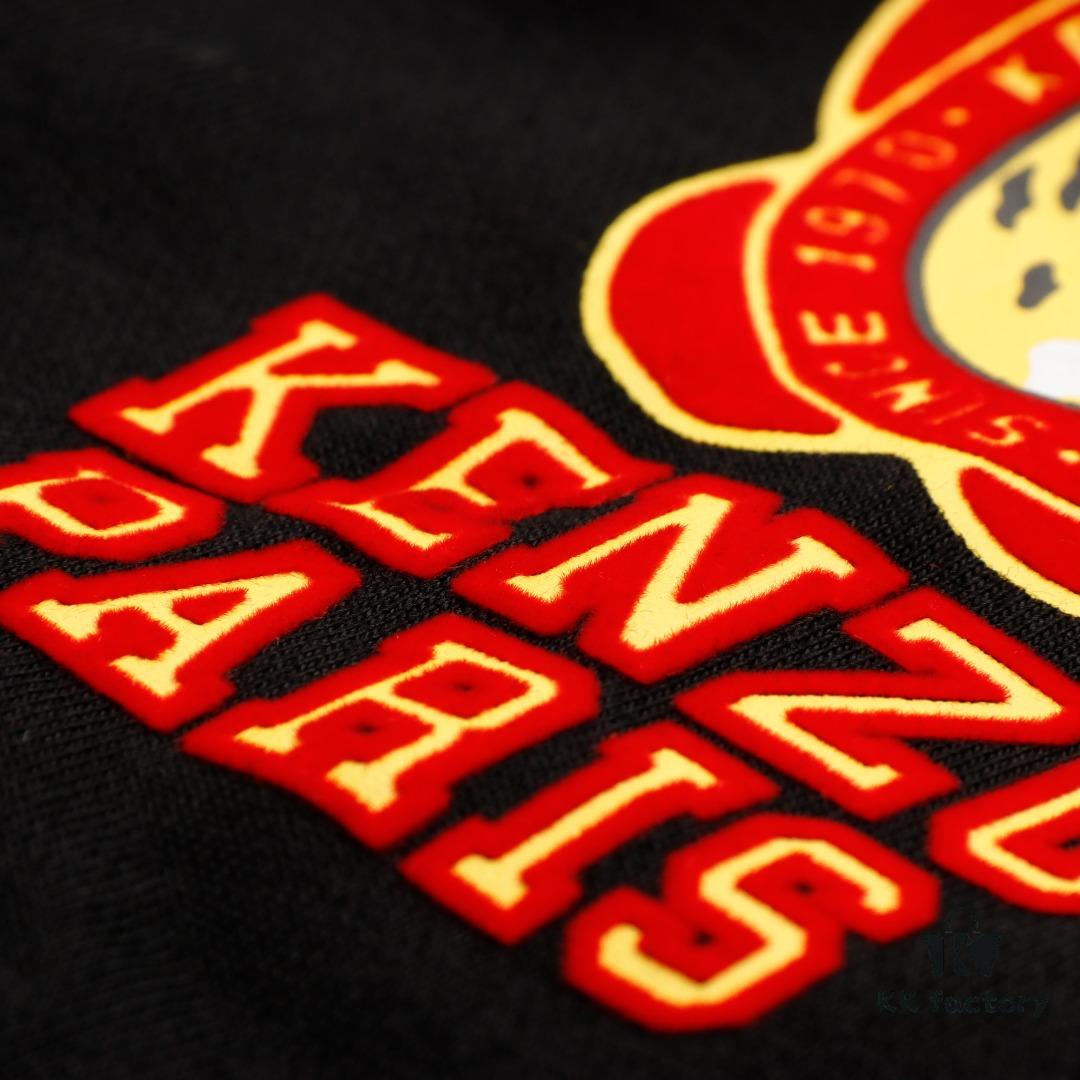 KENZO Tiger Floral Flocked Pattern Sweatshirt Cardigan Unisex