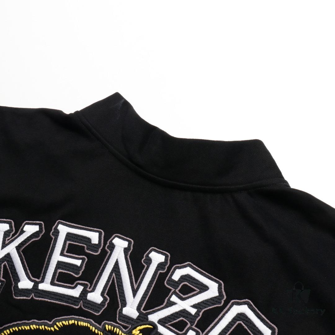 KENZO Tiger Embroidery Back Full-Zip Hoodie KZ 23FW