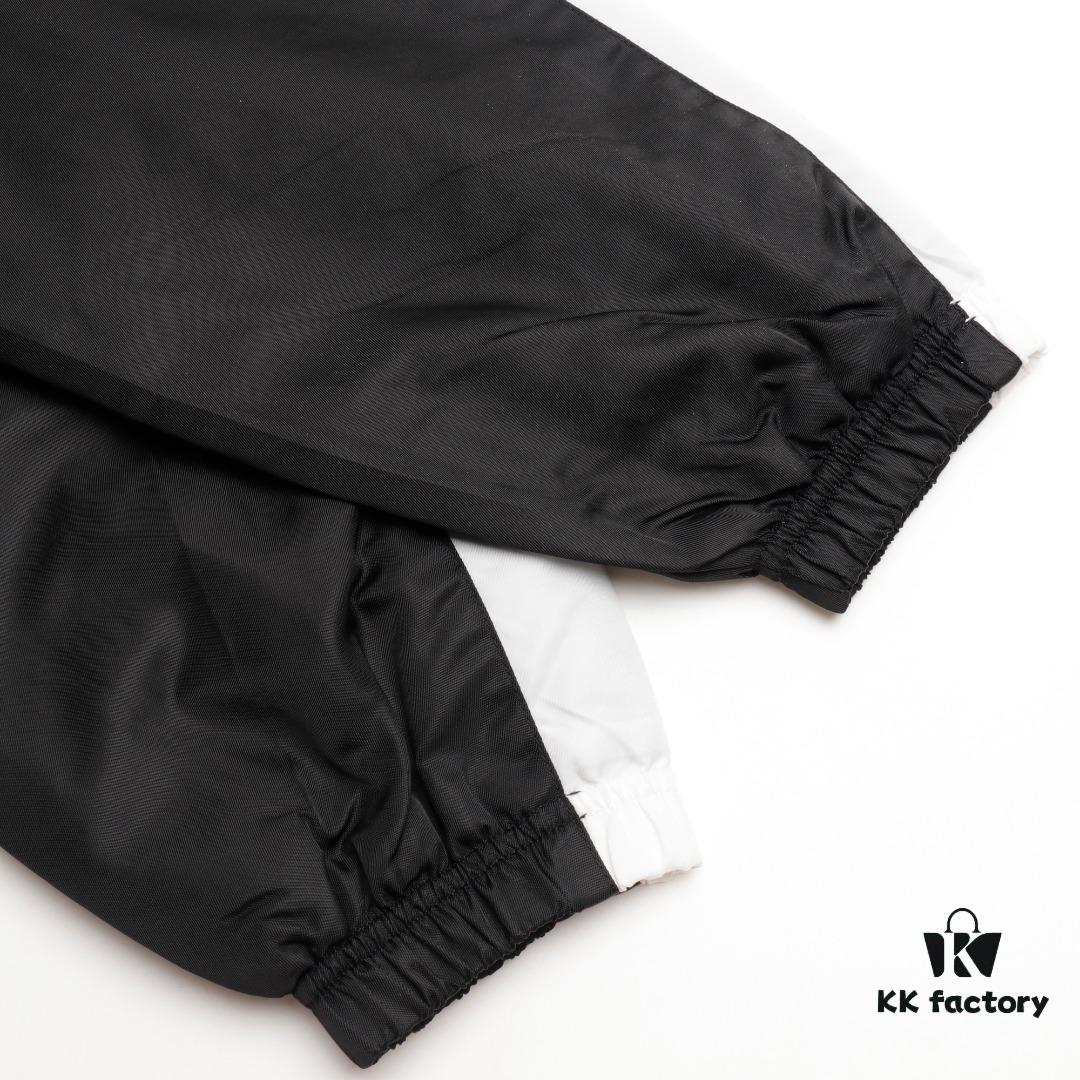 KENZO KZ 24 New Arrival Black Label White Embroidery Lightweight Cotton Stand-Collar Jacket