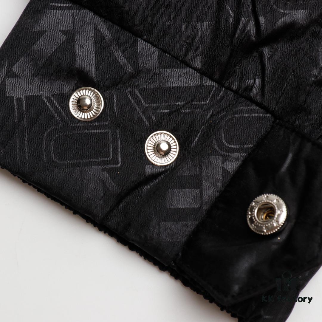 KENZO Takada KZ Windbreaker Series All-Over Letter Print Hidden Hood Zip-Up Jacket