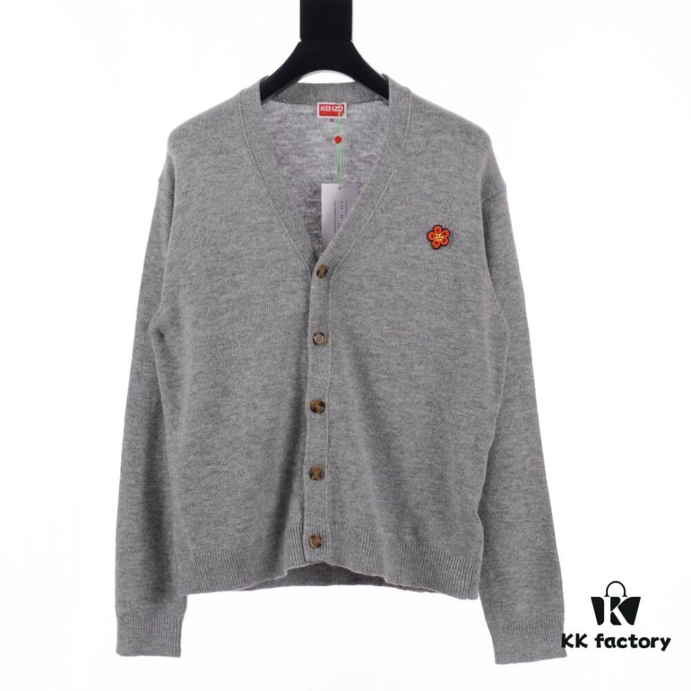Kenzo KZ 23FW BOKE Floral Sweater Knit Cardigan