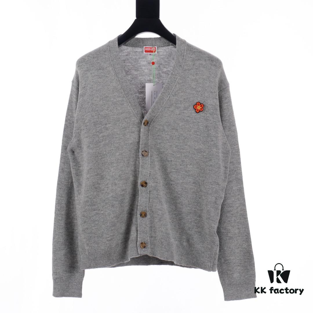 Kenzo KZ 23FW BOKE Floral Sweater Knit Cardigan