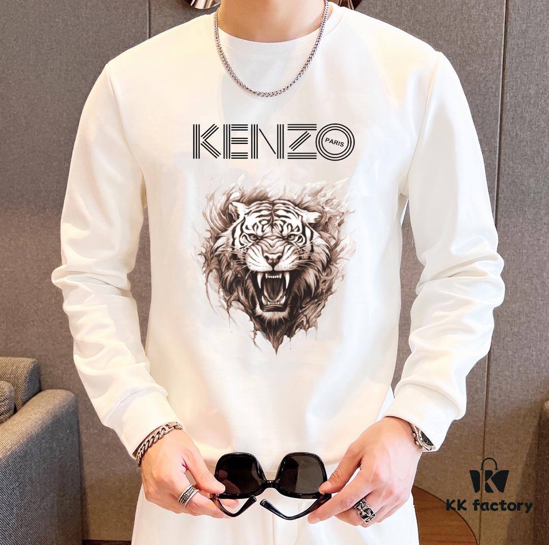 KENZO 2024 New Arrival Sweatshirt Set, Premium 100% Roman Cotton, Elegant and Comfortable Design by Top-Tier Designers, Natural Fit for All Sizes M-5XL (Up to 220 lbs)