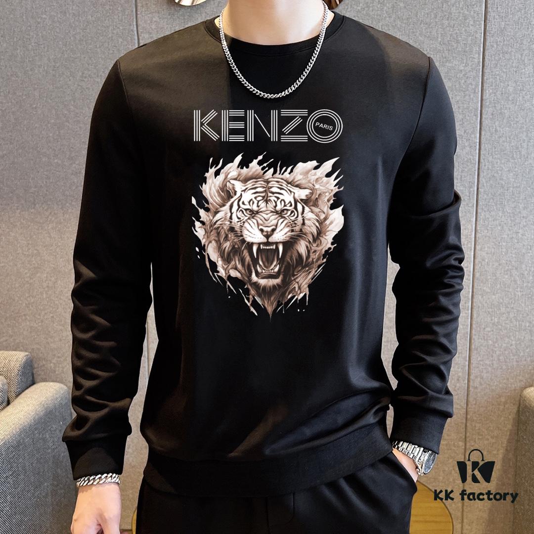 KENZO 2024 New Arrival Sweatshirt Set, Premium 100% Roman Cotton, Elegant and Comfortable Design by Top-Tier Designers, Natural Fit for All Sizes M-5XL (Up to 220 lbs)