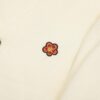 KENZO Begonia Flower V-Neck Embroidered Logo Unisex Knit Cardigan