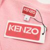 KENZO Begonia Flower V-Neck Solid Color Embroidered Logo Unisex Knit Cardigan