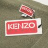 KENZO Begonia Flower V-Neck Solid Color Embroidered Logo Unisex Knit Cardigan