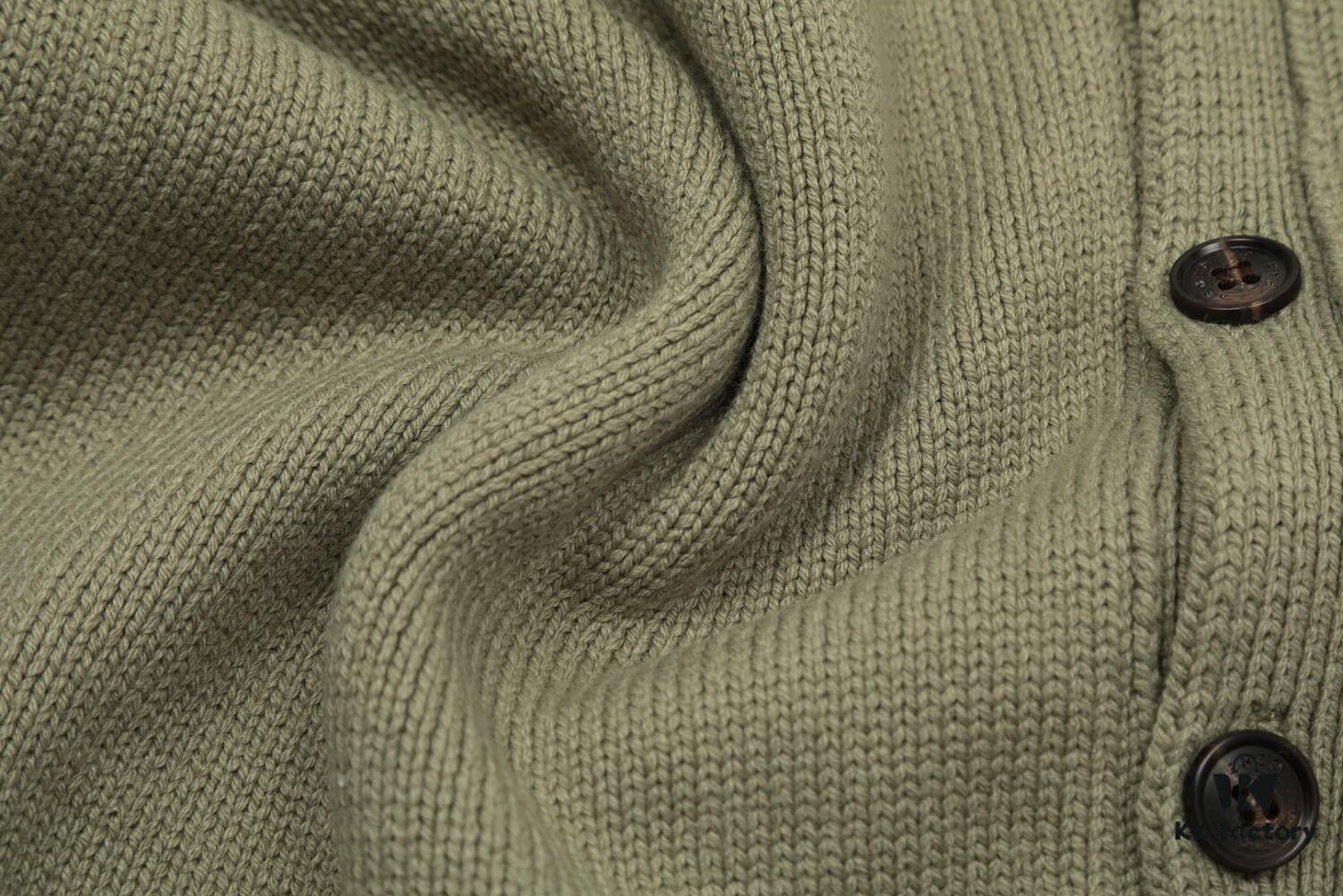 KENZO Begonia Flower V-Neck Solid Color Embroidered Logo Unisex Knit Cardigan