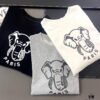 Kenzo Elephant Silicone Patterned 420g Crew Neck Sweatshirt, Unisex Style, Essential for Fall and Winter