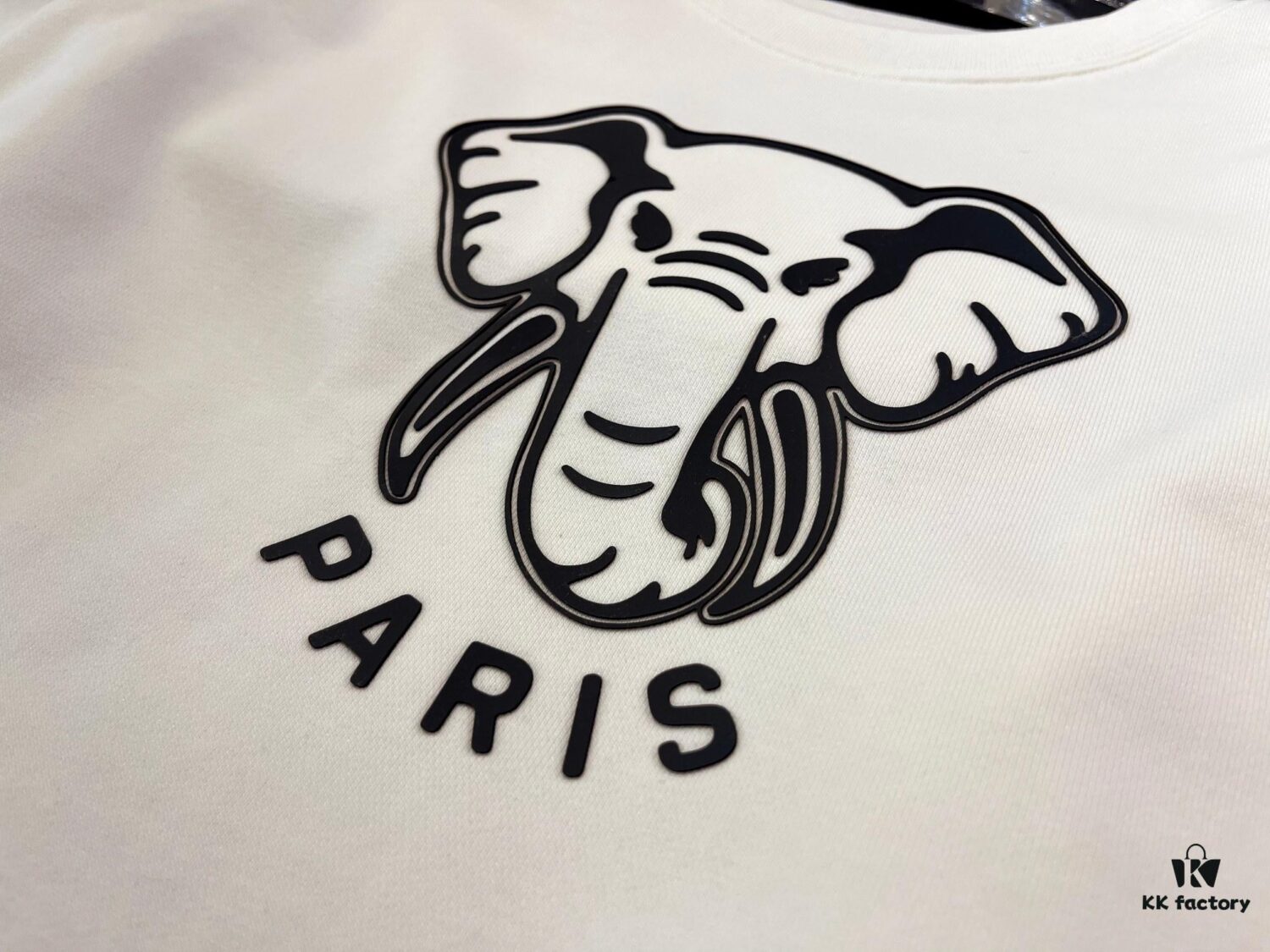 Kenzo Elephant Silicone Patterned 420g Crew Neck Sweatshirt, Unisex Style, Essential for Fall and Winter