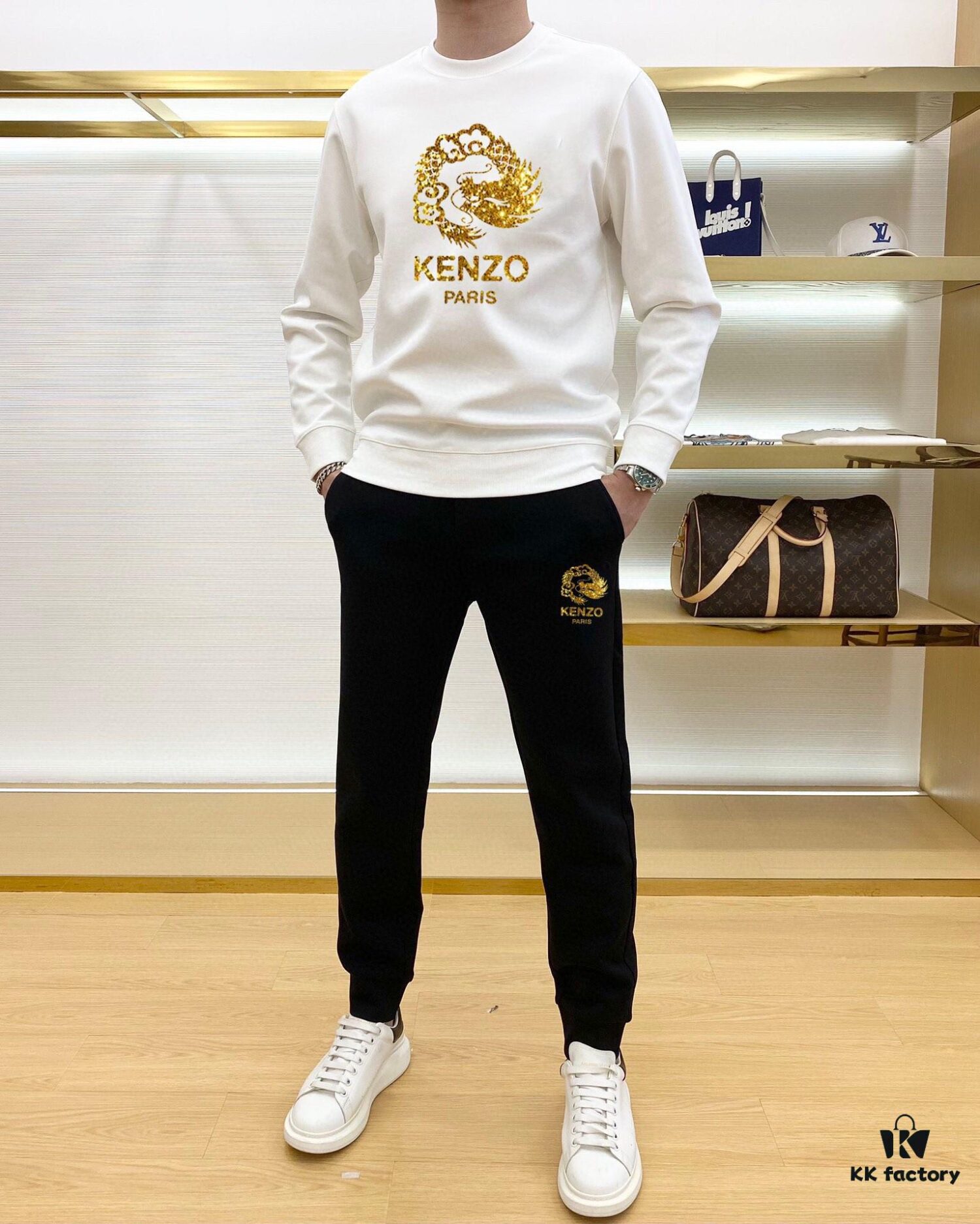 KENZO 2024 New Arrival Premium Sweatshirt Set – Crafted from 100% Natural High-Quality Roman Cotton, Comfortable Fit, Elegant Design, Original Hardware, M to 5XL (Up to 220 lbs)