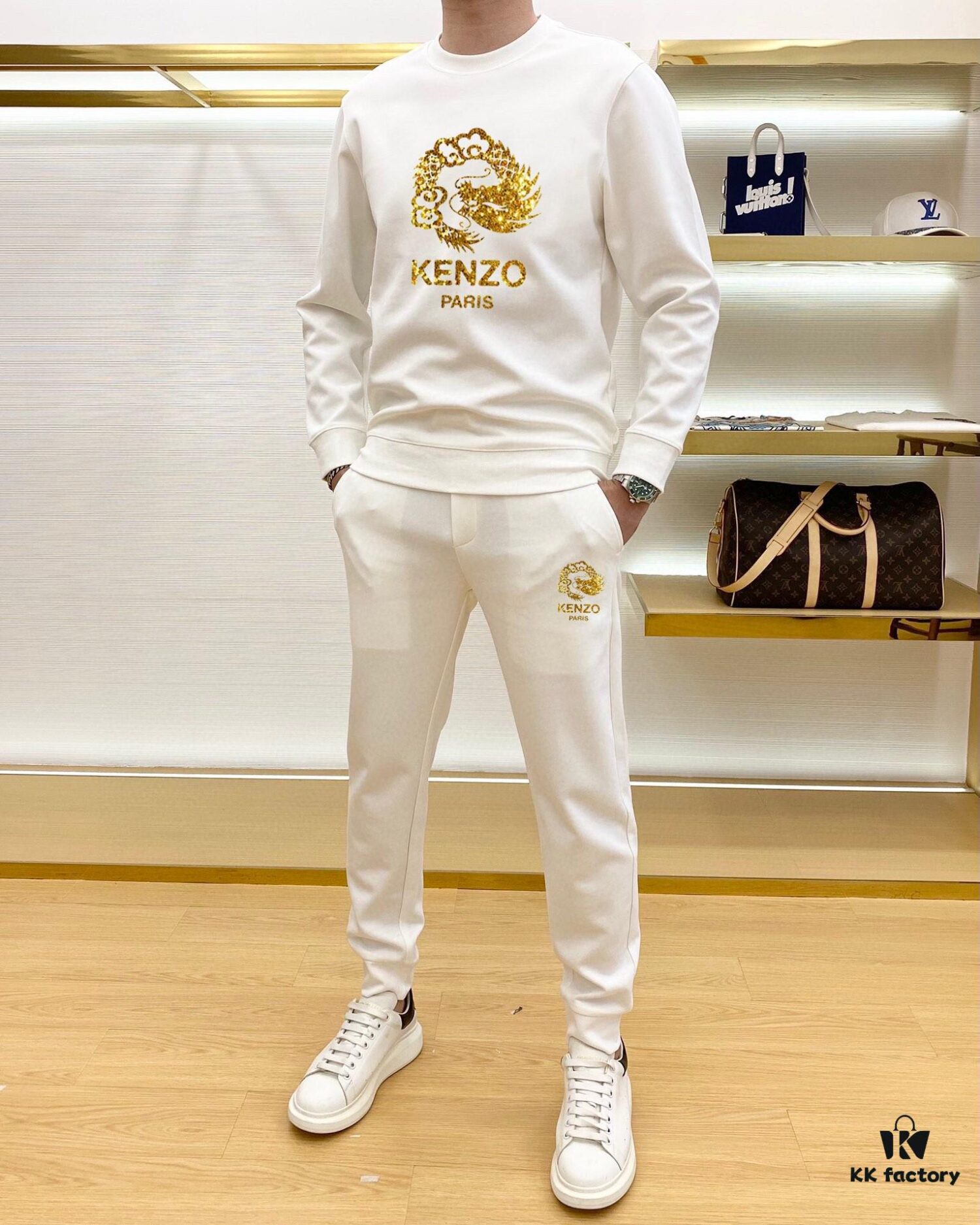 KENZO 2024 New Arrival Premium Sweatshirt Set – Crafted from 100% Natural High-Quality Roman Cotton, Comfortable Fit, Elegant Design, Original Hardware, M to 5XL (Up to 220 lbs)