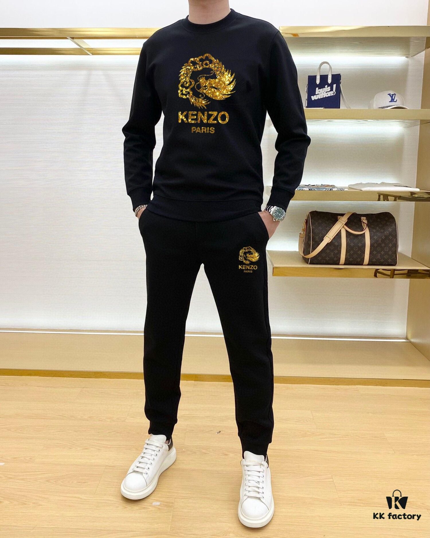 KENZO 2024 New Arrival Premium Sweatshirt Set – Crafted from 100% Natural High-Quality Roman Cotton, Comfortable Fit, Elegant Design, Original Hardware, M to 5XL (Up to 220 lbs)
