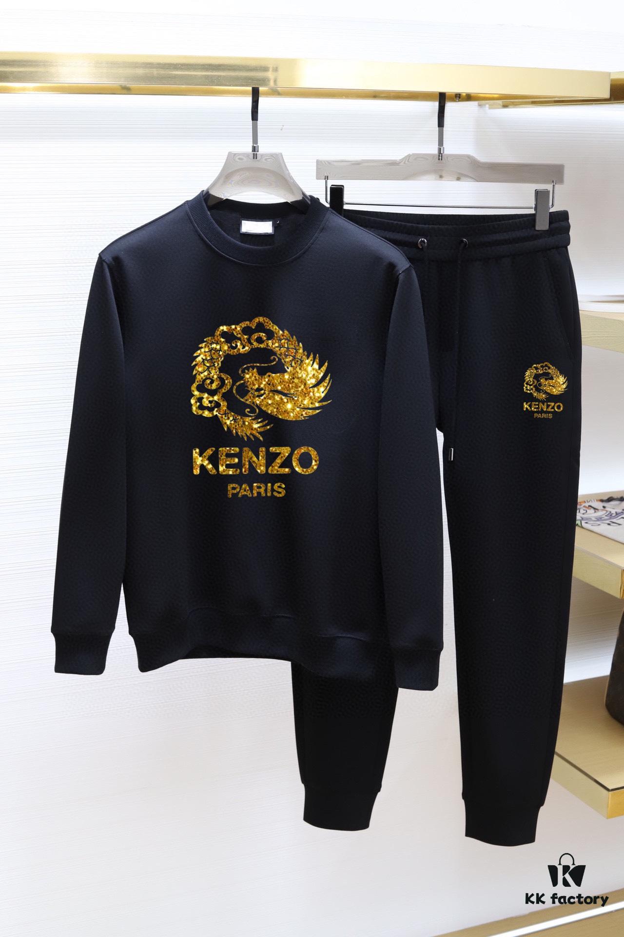 KENZO 2024 New Arrival Premium Sweatshirt Set – Crafted from 100% Natural High-Quality Roman Cotton, Comfortable Fit, Elegant Design, Original Hardware, M to 5XL (Up to 220 lbs)