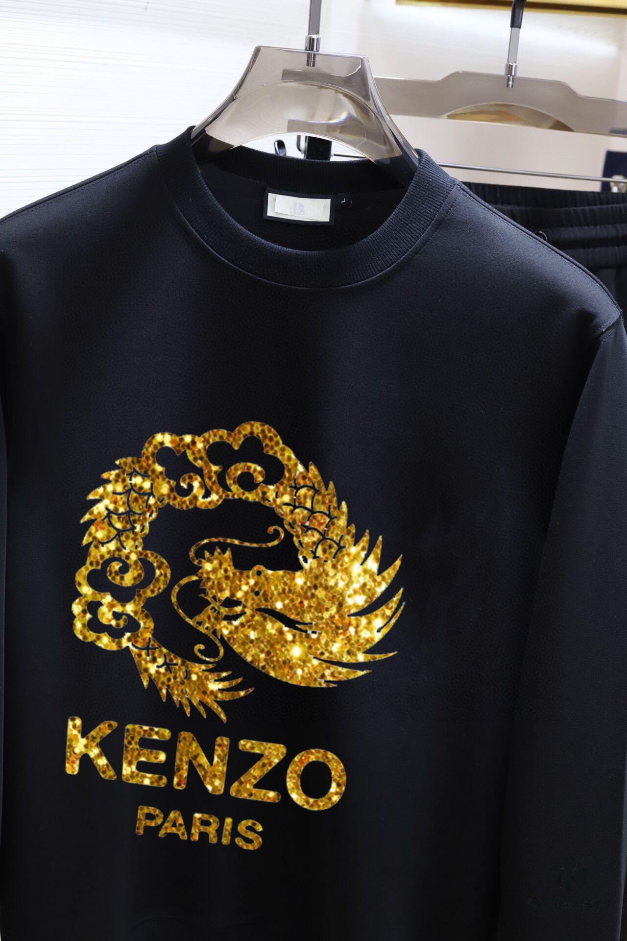 KENZO 2024 New Arrival Premium Sweatshirt Set – Crafted from 100% Natural High-Quality Roman Cotton, Comfortable Fit, Elegant Design, Original Hardware, M to 5XL (Up to 220 lbs)