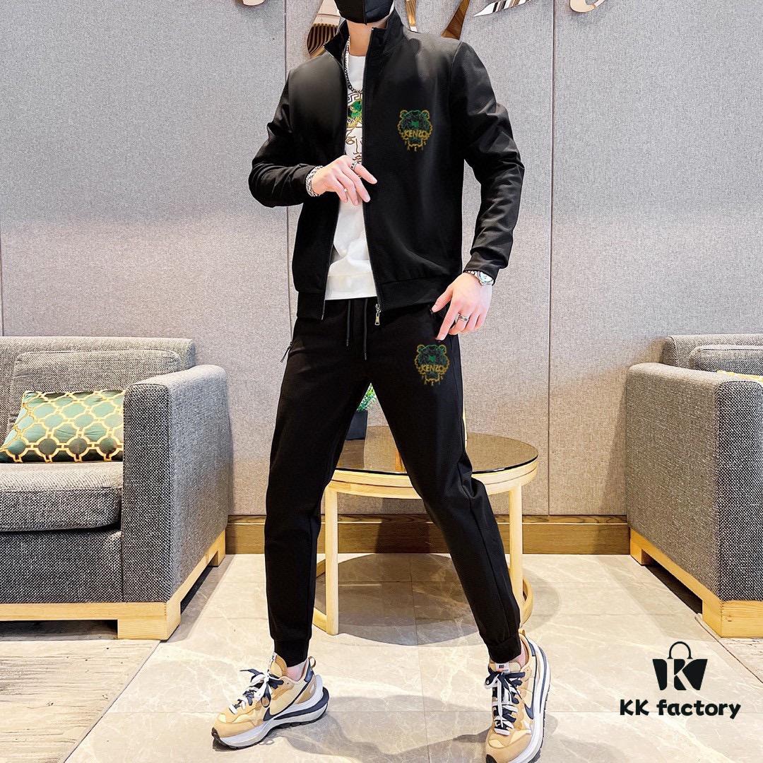 KENZO 2024 New Arrival Cardigan Sweatshirt Set, Premium 100% Roman Cotton, Elegant and Comfortable Unisex Design