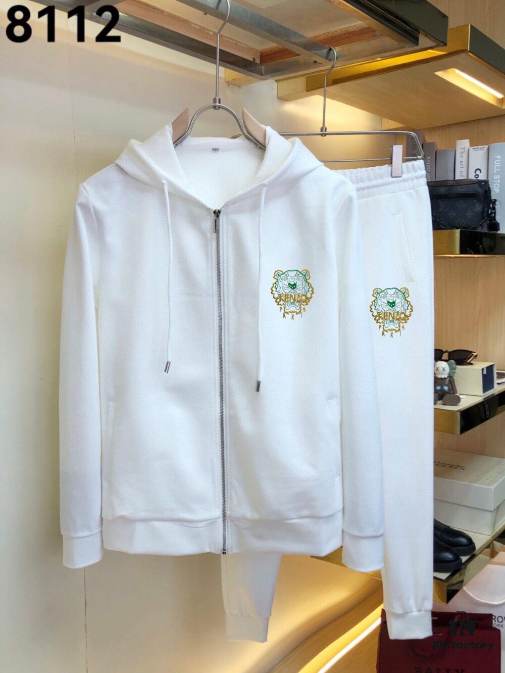 KENZO 2024 New Arrival Cardigan Sweatshirt Set, Premium 100% Natural Roman Cotton, Elegant and Comfortable Unisex Design