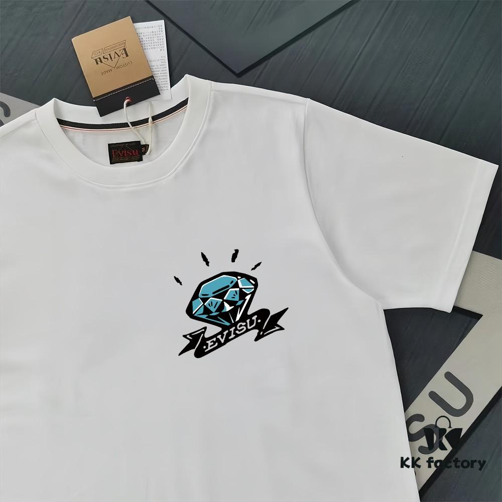 Evisu Fortune God 2025 New Print T-Shirt High Version   Premium Quality   300g Double-Yarn Pure Cotton Fabric Unisex Loose Fit