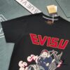 Evisu 2025 New Year God Printed T-Shirt High-Quality Version Premium 300g Double-Yarn Cotton Unisex Loose Fit T-Shirt
