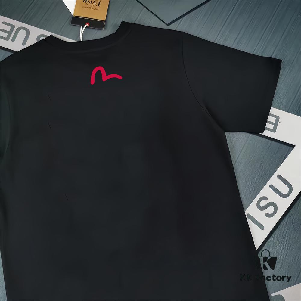 Evisu 2025 New Year God Printed T-Shirt High-Quality Version Premium 300g Double-Yarn Cotton Unisex Loose Fit T-Shirt