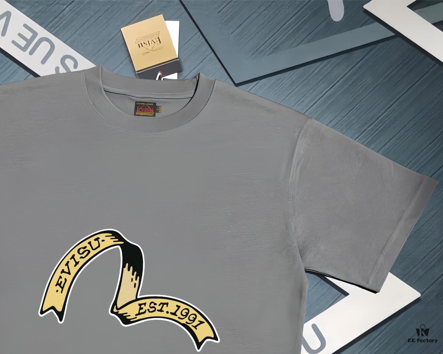 Evisu 2025 New Year God Printed T-Shirt High Version   Premium Quality   300g Double-Yarn Pure Cotton Fabric Unisex Loose Fit