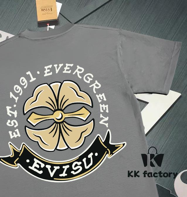 Evisu 2025 New Year God Printed T-Shirt High Version   Premium Quality   300g Double-Yarn Pure Cotton Fabric Unisex Loose Fit