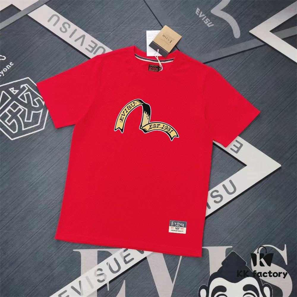 Evisu Fortune God 2025 New Print T-Shirt High Version   Premium Quality   300g Double-Yarn Pure Cotton Fabric Unisex Loose Fit