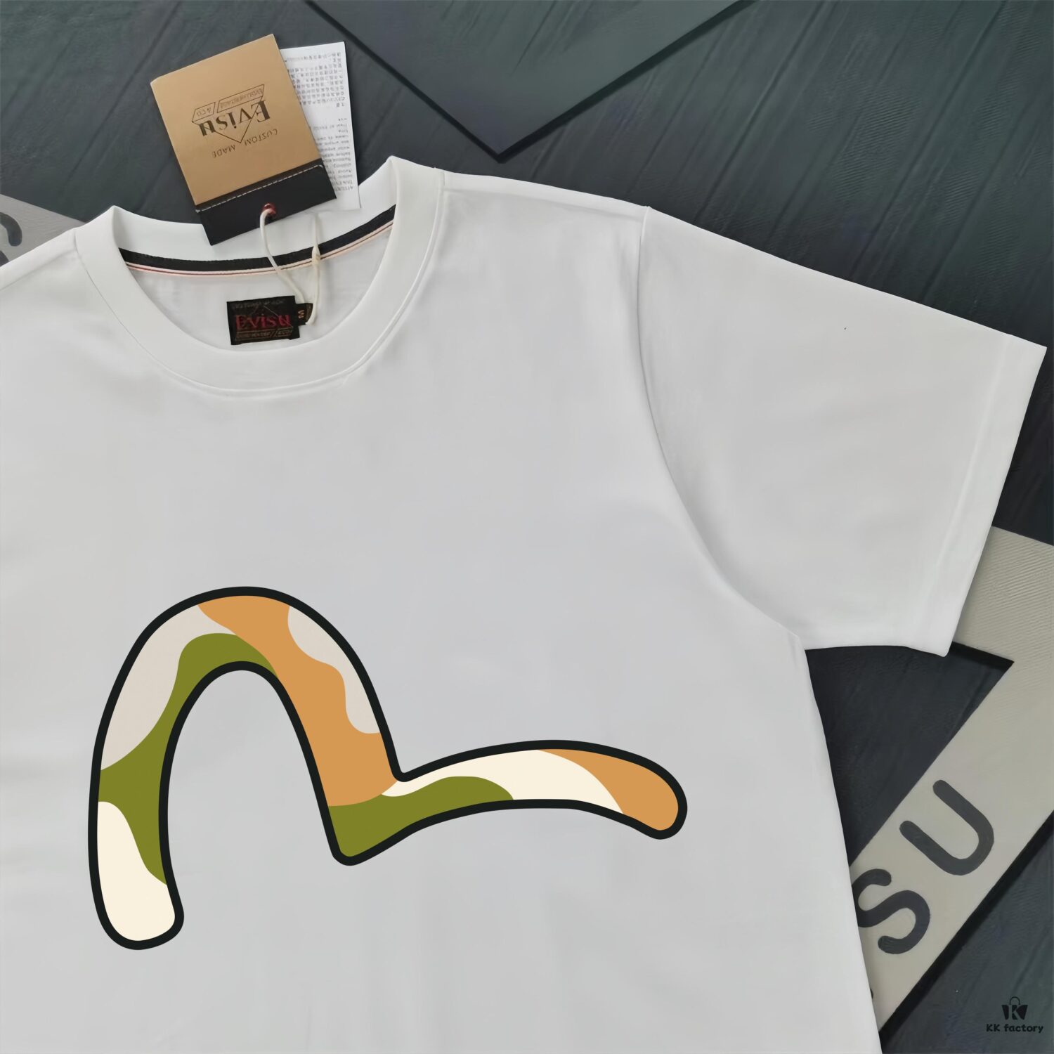 Evisu Fortune God 2025 New Print T-Shirt High Version   Premium Quality   300g Double-Yarn Pure Cotton Fabric Unisex Loose Fit