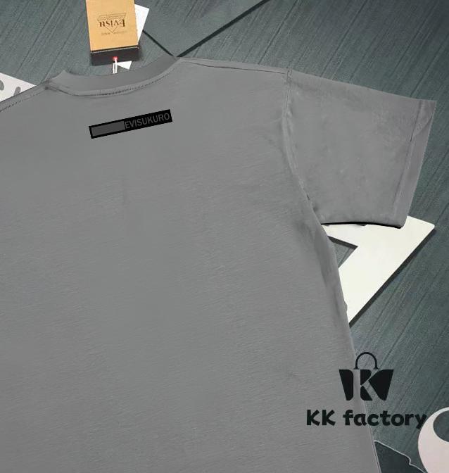 Evisu Fortune God 2025 New Print T-Shirt High Version   Premium Quality   300g Double-Yarn Pure Cotton Fabric Unisex