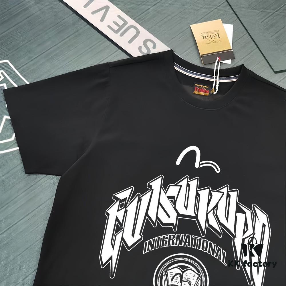 Evisu 2025 New Year God Print T-Shirt High-Quality Version Premium 300g Double-Yarn Cotton Unisex Loose Fit