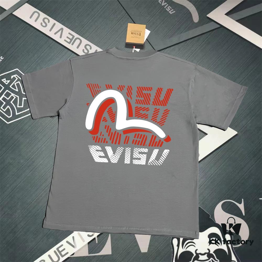 Evisu Fortune God 2025 New Print T-Shirt High Version   Premium Quality   300g Double-Yarn Pure Cotton Fabric Unisex