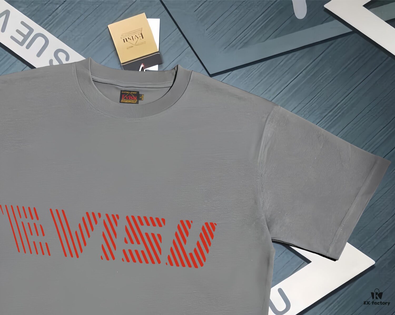 Evisu Fortune God 2025 New Print T-Shirt High Version   Premium Quality   300g Double-Yarn Pure Cotton Fabric Unisex