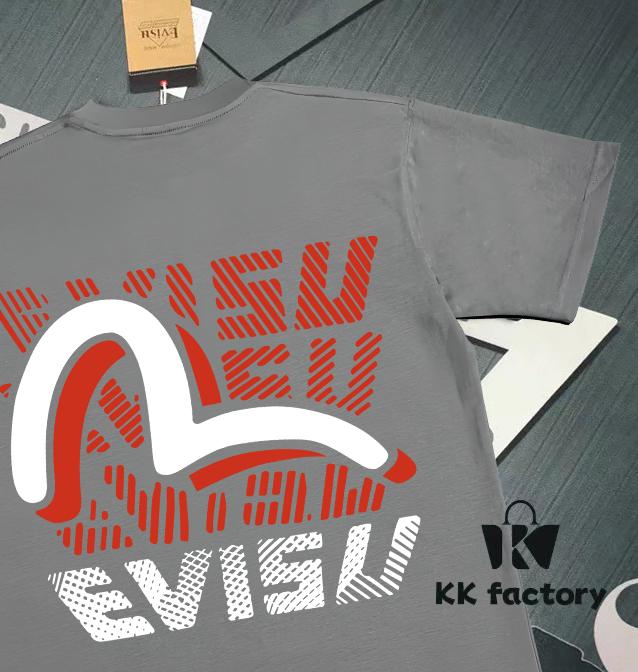 Evisu Fortune God 2025 New Print T-Shirt High Version   Premium Quality   300g Double-Yarn Pure Cotton Fabric Unisex