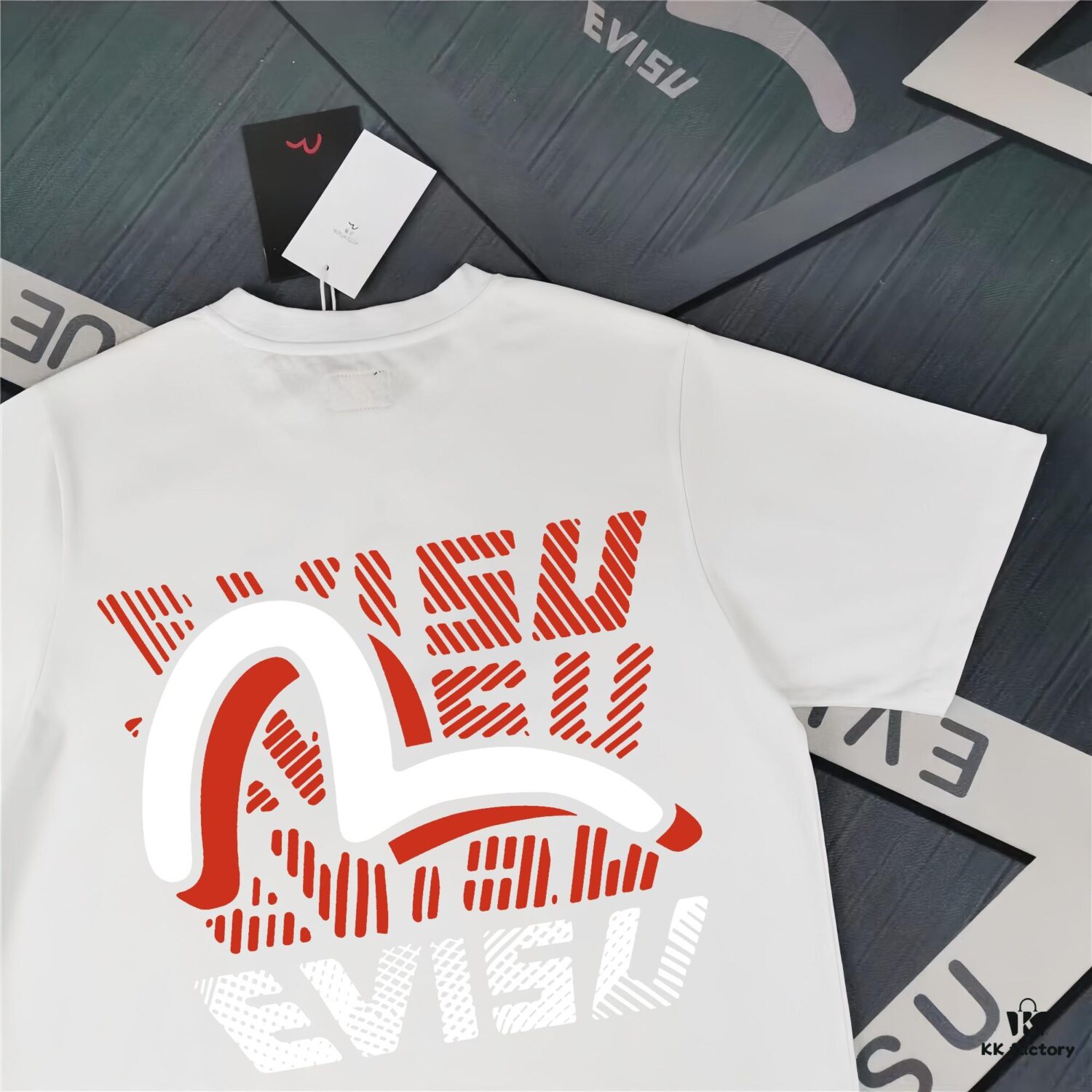 Evisu Fortune God 2025 New Print T-Shirt High Version   Premium Quality   300g Double-Yarn Pure Cotton Fabric Unisex Loose Fit