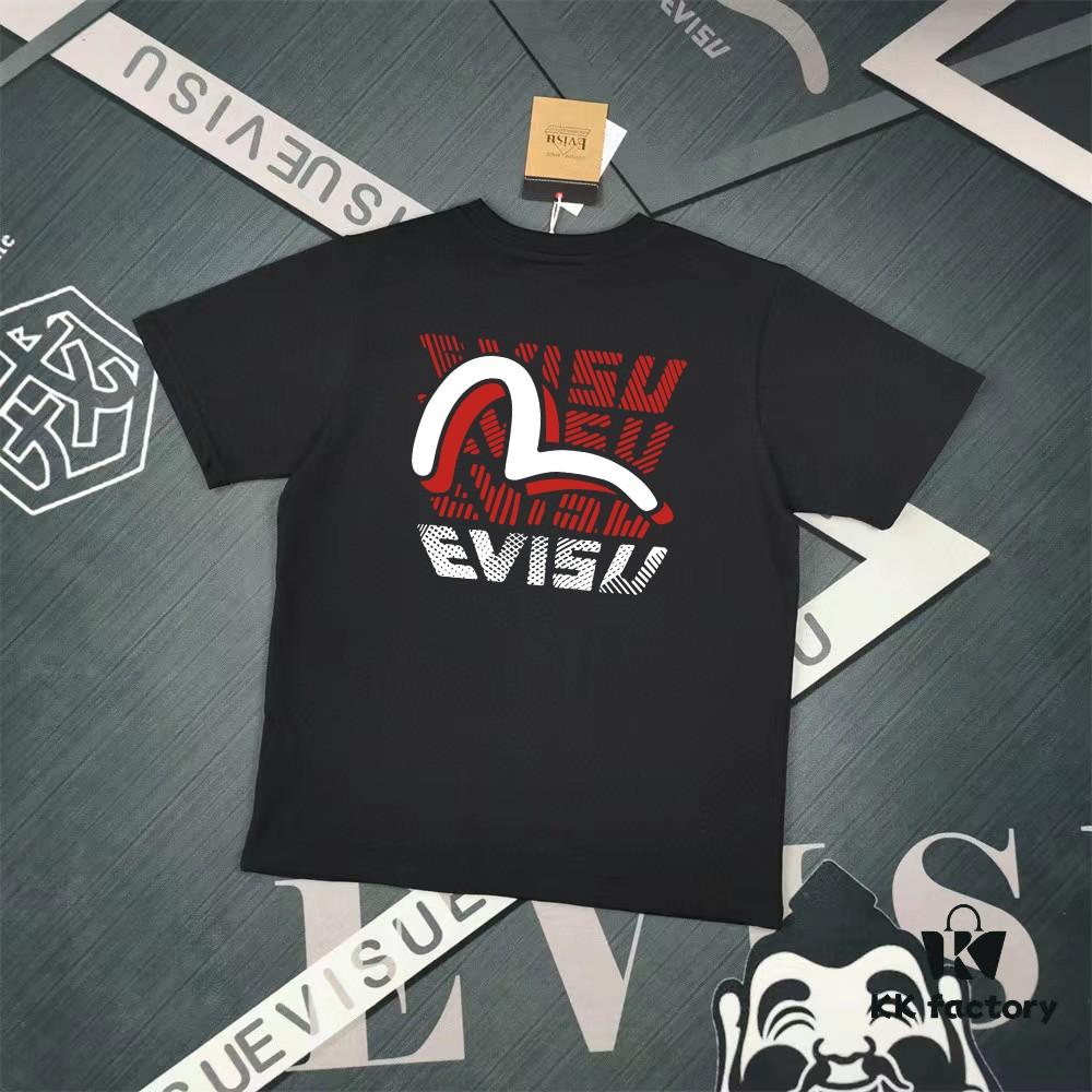 Evisu God of Fortune 2025 New Print T-Shirt High Version   Premium Quality   300g Double-Yarn Pure Cotton Fabric Unisex Loose Fit