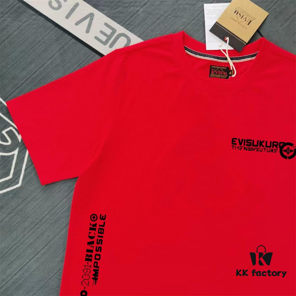 Evisu Fortune God 2025 New Print T-Shirt High Version   High Quality   Made of 300g Double-Yarn Pure Cotton Fabric Unisex Loose Fit