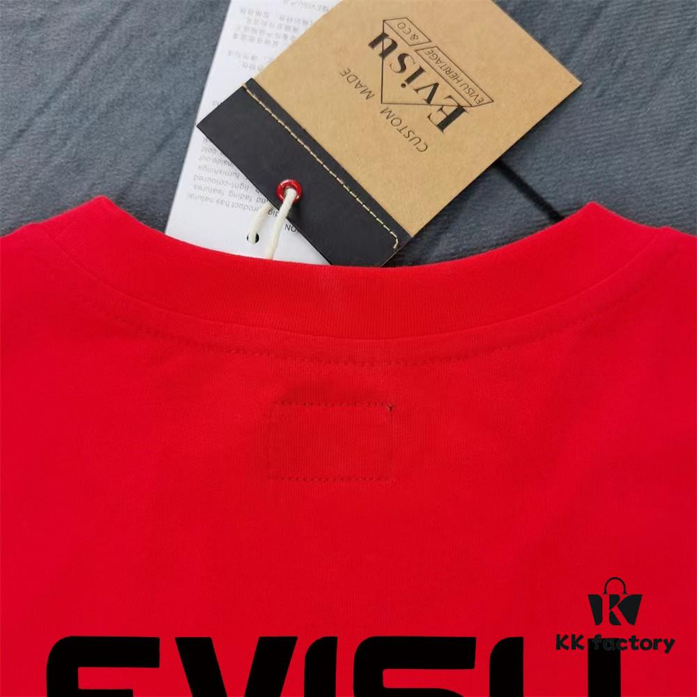 Evisu Fortune God 2025 New Print T-Shirt High Version   High Quality   Made of 300g Double-Yarn Pure Cotton Fabric Unisex Loose Fit