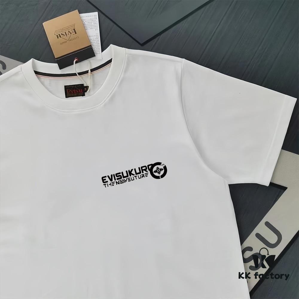 Evisu 2025 New Year God Print T-Shirt High Version   High Quality   Made of 300g Double-Yarn Cotton Fabric Unisex Loose Fit