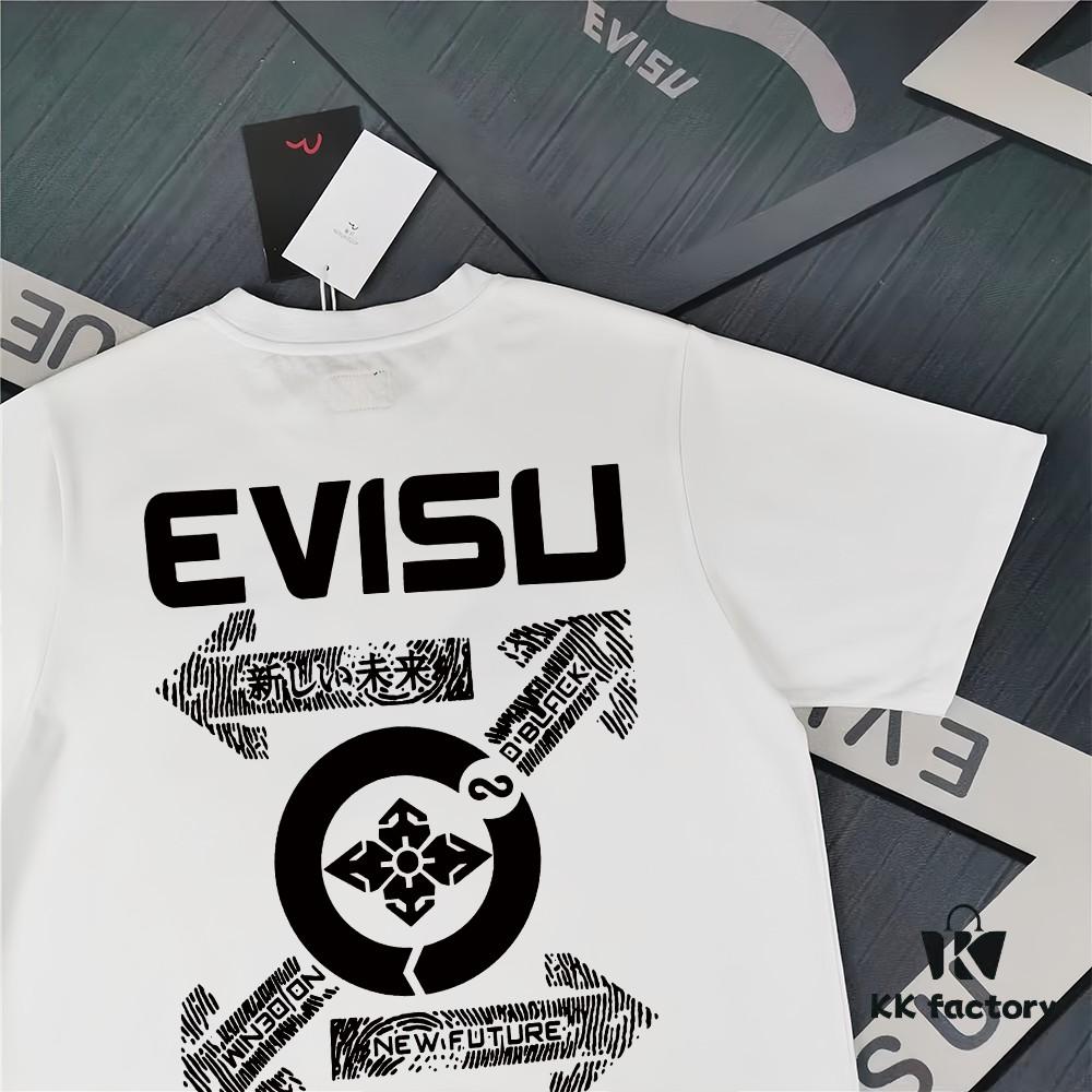 Evisu 2025 New Year God Print T-Shirt High Version   High Quality   Made of 300g Double-Yarn Cotton Fabric Unisex Loose Fit
